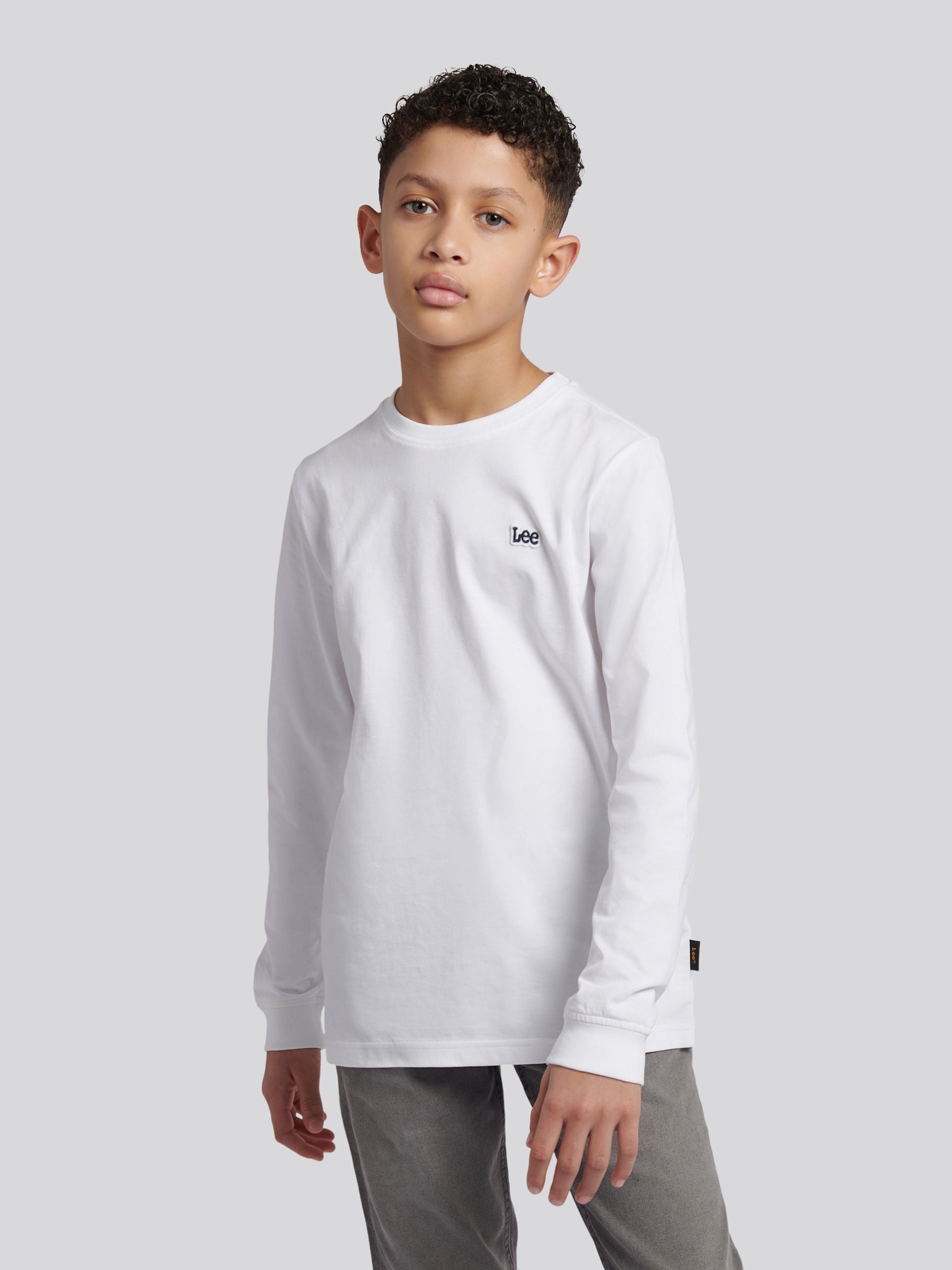 Dsiney Kidz - Lee White Workwear Badge Long Sleeve T-Shirt image 1