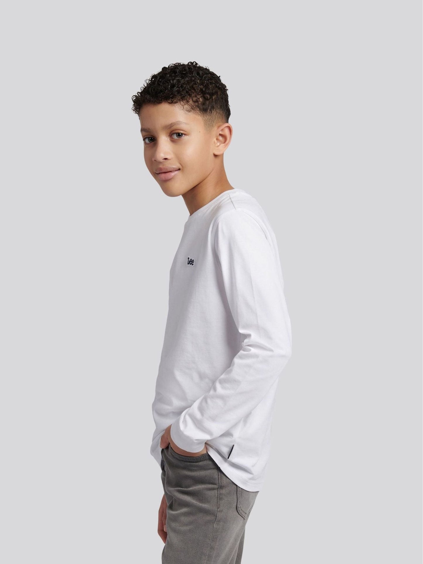 Dsiney Kidz - Lee White Workwear Badge Long Sleeve T-Shirt image 4