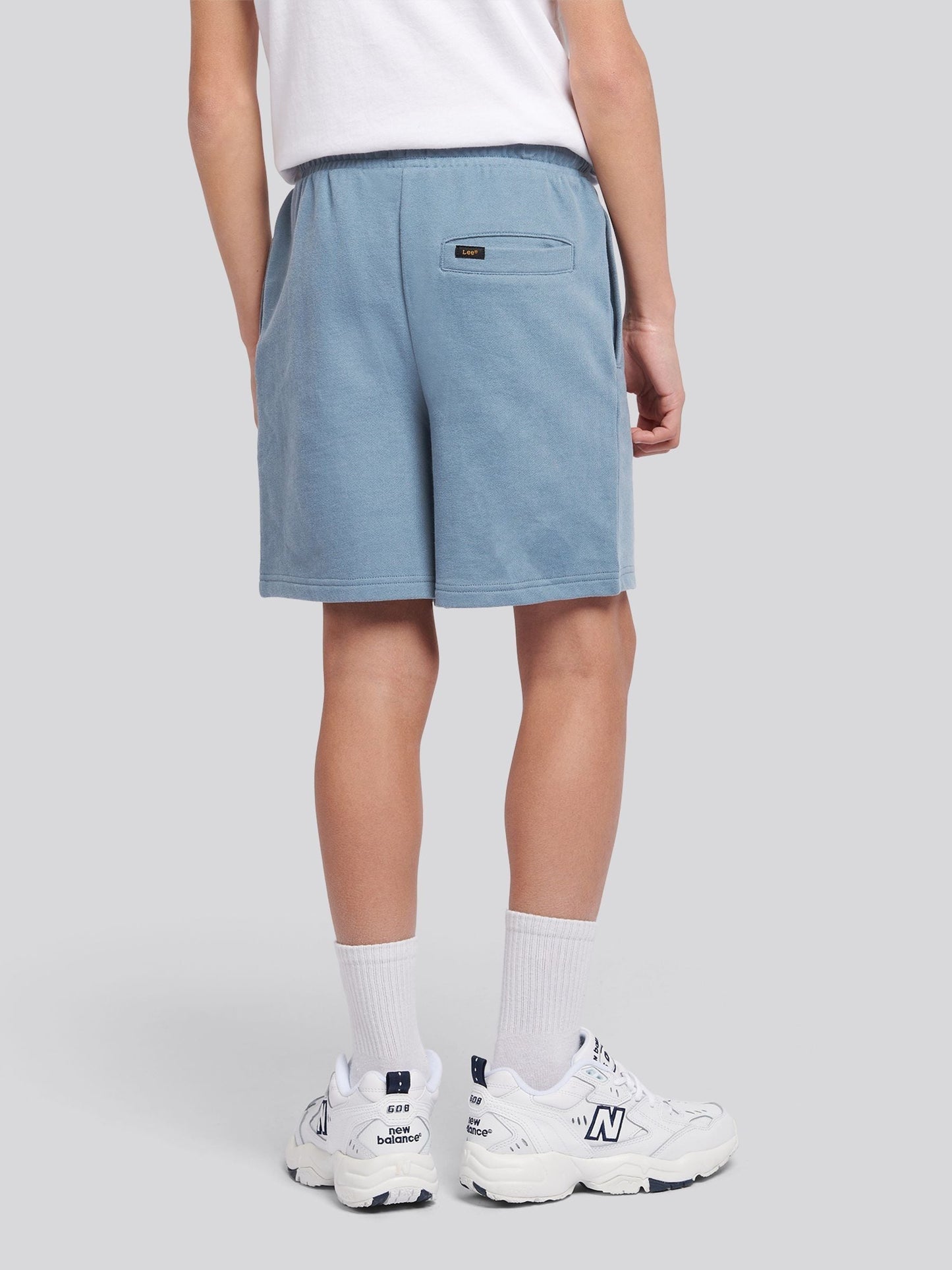 Dsiney Kidz - Lee Blue Loopback Fleece Badge Shorts image 2