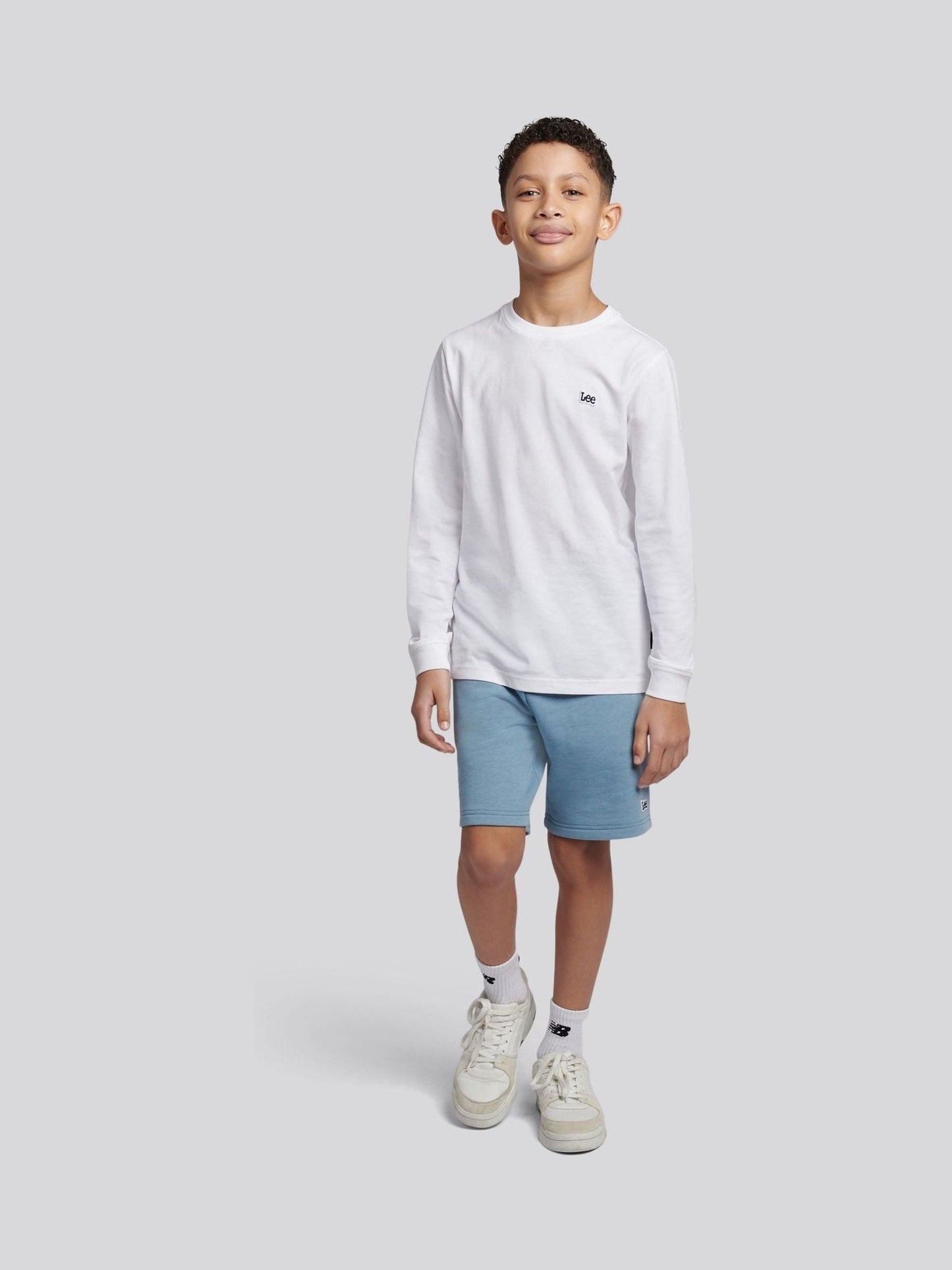 Dsiney Kidz - Lee Blue Loopback Fleece Badge Shorts image 3