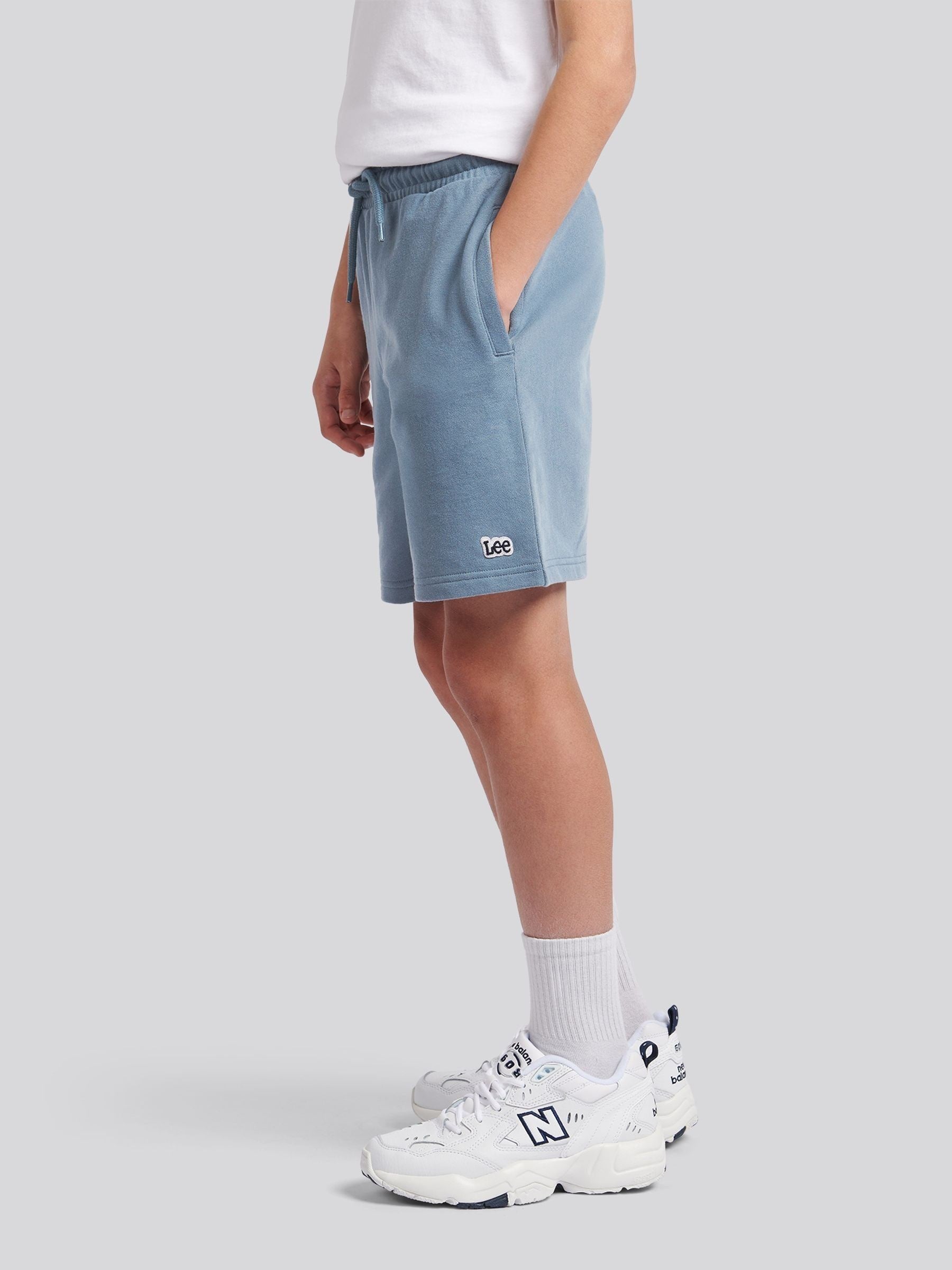 Dsiney Kidz - Lee Blue Loopback Fleece Badge Shorts image 4