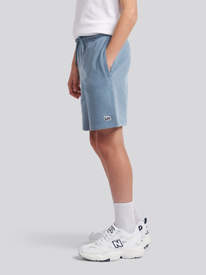 Dsiney Kidz - Lee Blue Loopback Fleece Badge Shorts image 4