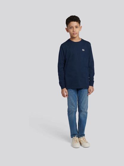 Dsiney Kidz - Lee Blue Workwear Badge Long Sleeve T-Shirt image 3