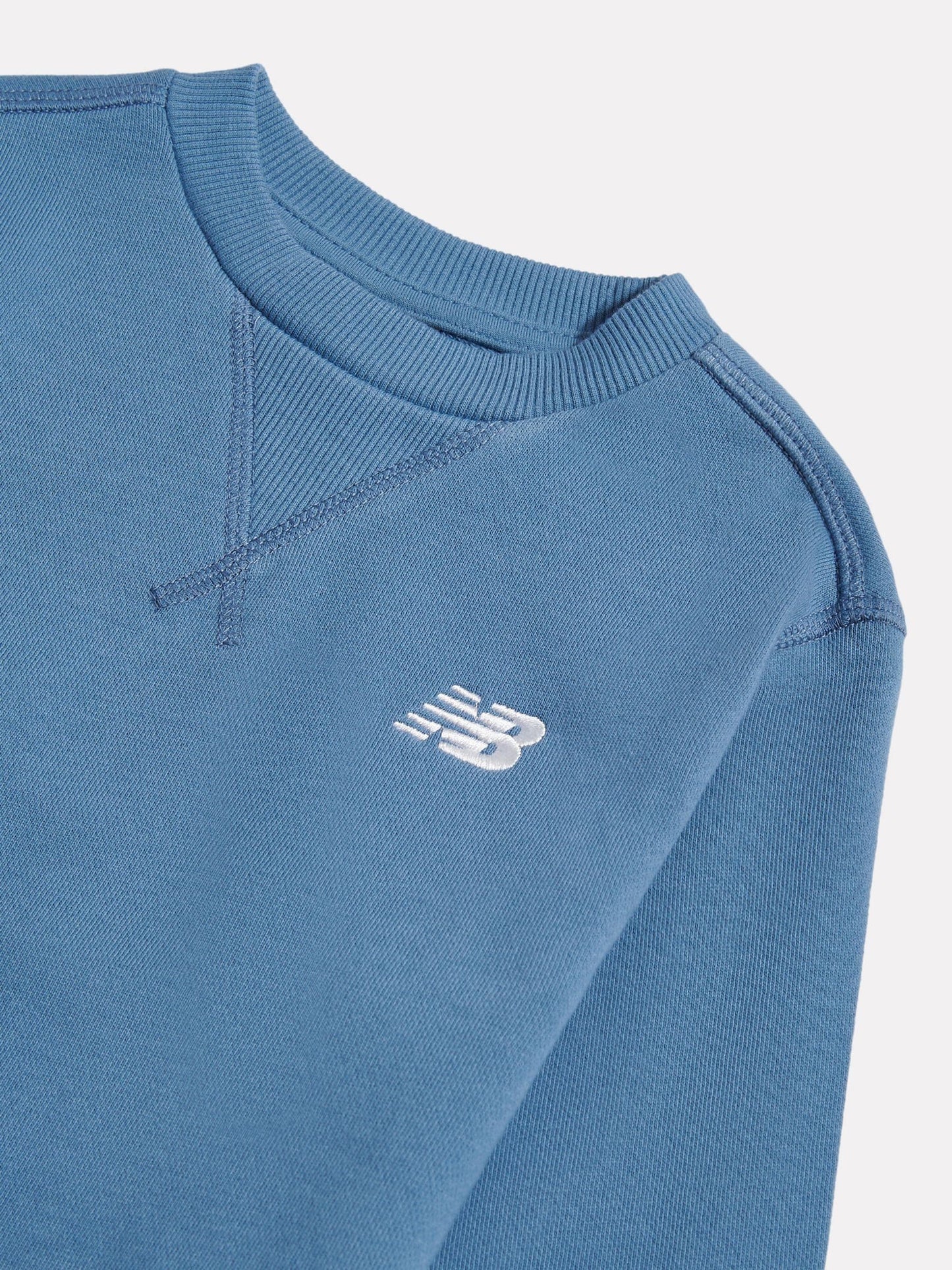 Dsiney Kidz - New Balance Blue FT Small Logo Crew Neck Sweat Top image 3
