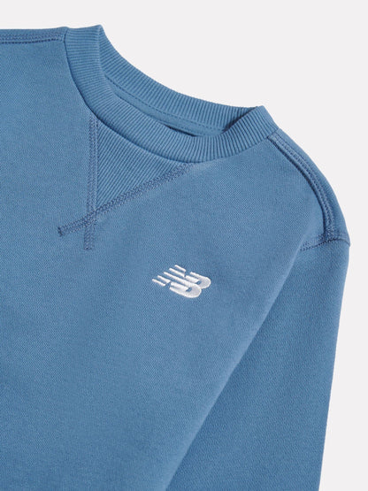 Dsiney Kidz - New Balance Blue FT Small Logo Crew Neck Sweat Top image 3