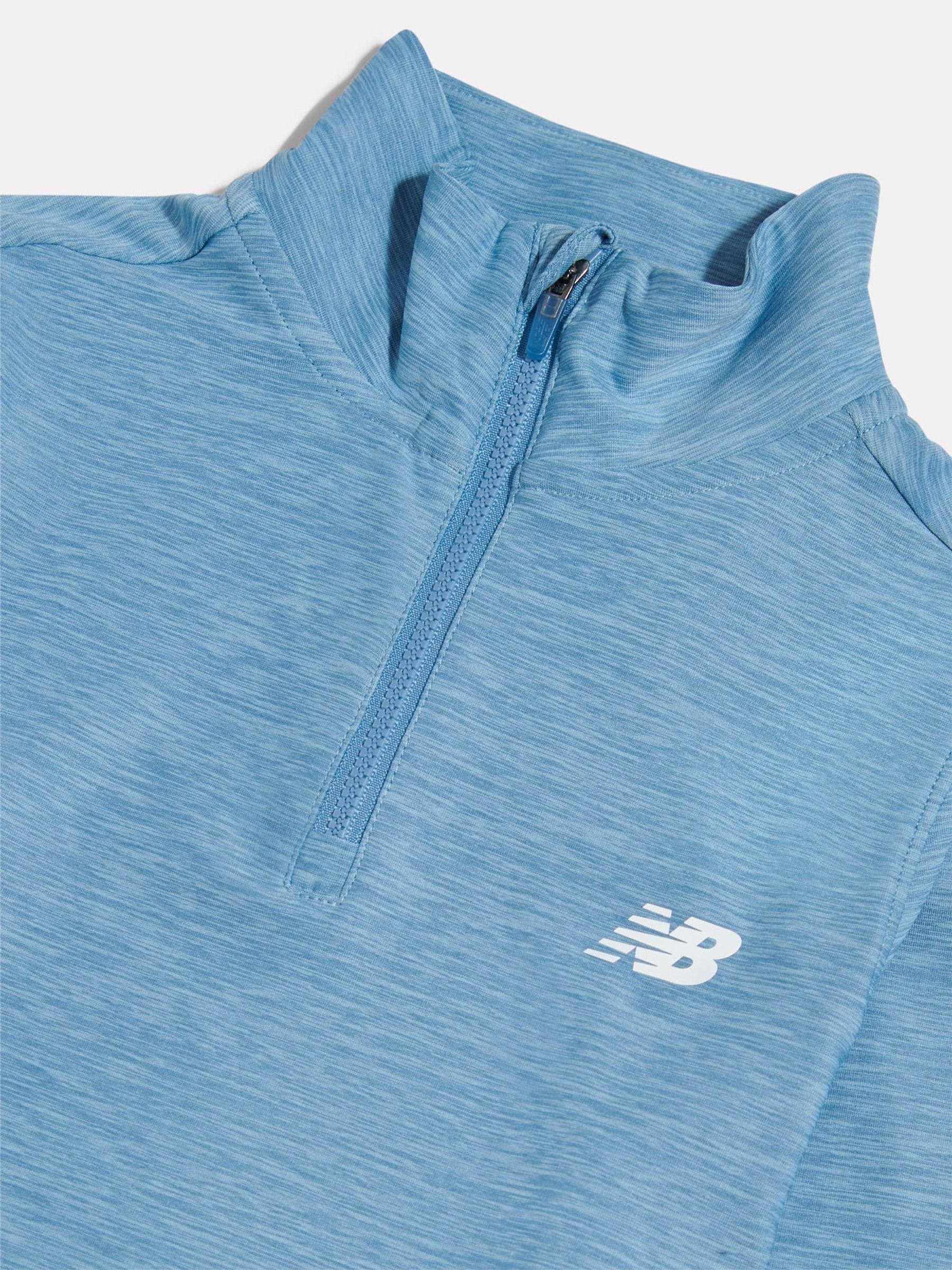 Dsiney Kidz - New Balance Light Blue Athletics Quarter Zip Funnel Sweatshirt image 3