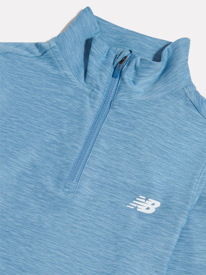 Dsiney Kidz - New Balance Light Blue Athletics Quarter Zip Funnel Sweatshirt image 3