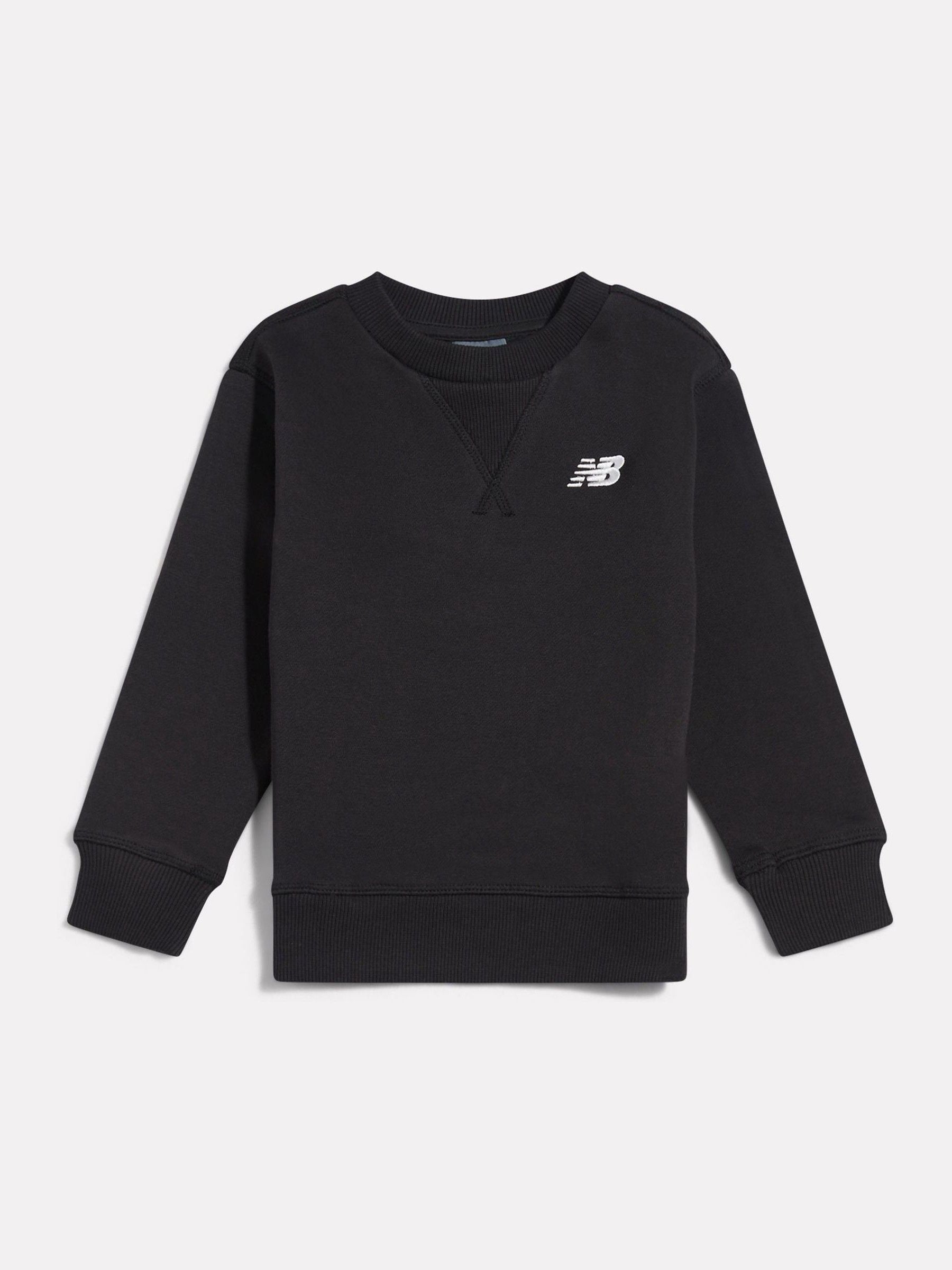 Dsiney Kidz - New Balance Black BB Small Logo Crew Neck Sweat Top image 1