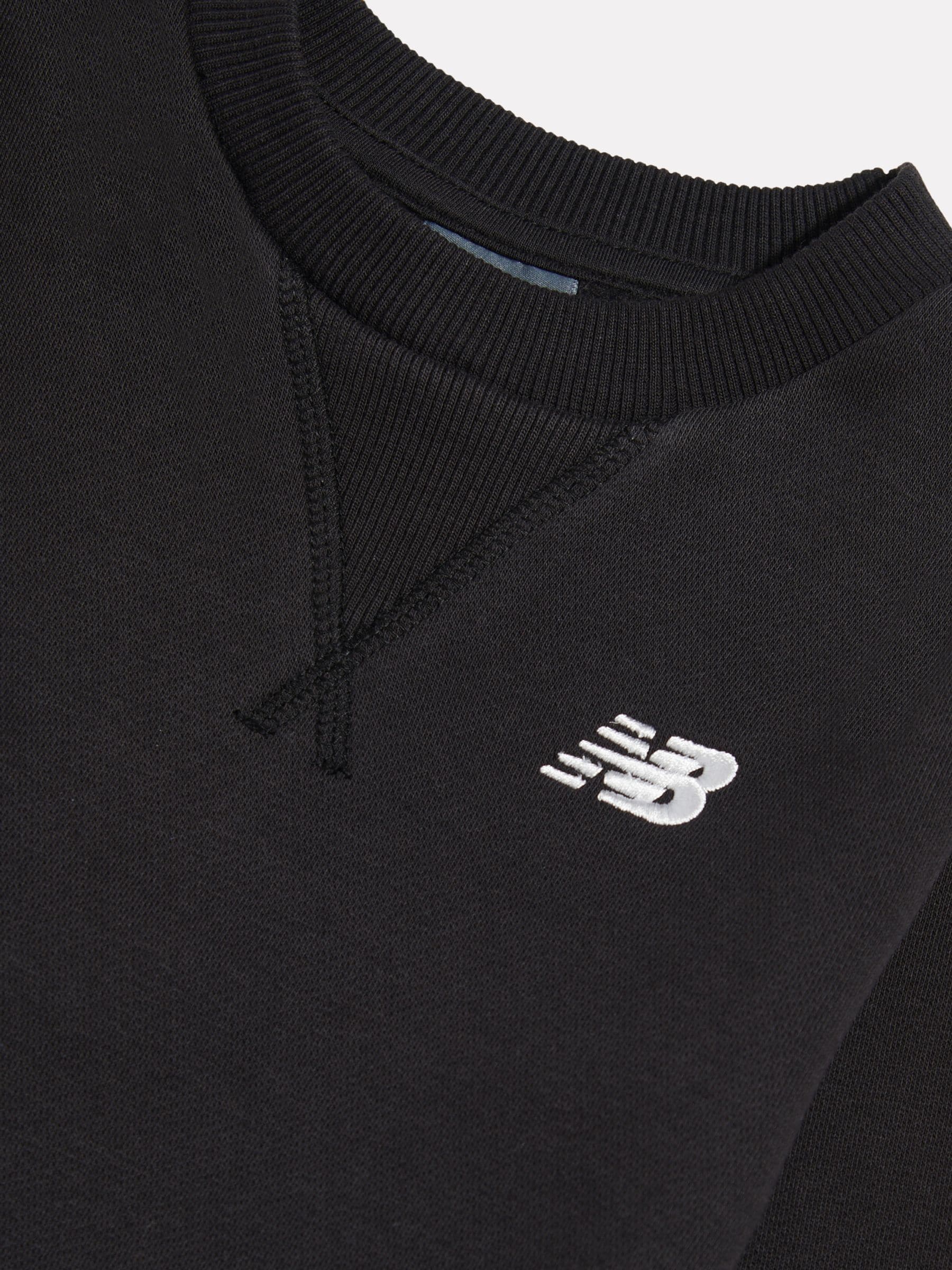 Dsiney Kidz - New Balance Black BB Small Logo Crew Neck Sweat Top image 3