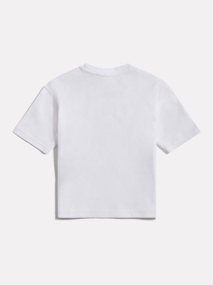 New Balance White Small Logo Jersey T-Shirt image 2