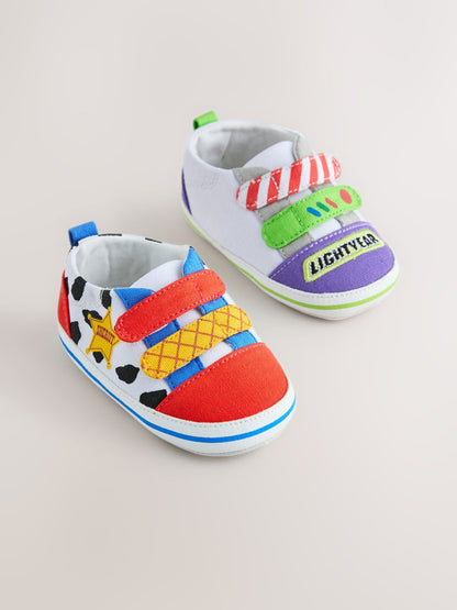 Multi Toy Story Touch Fastening Baby Trainers (0-2mths) - image 1