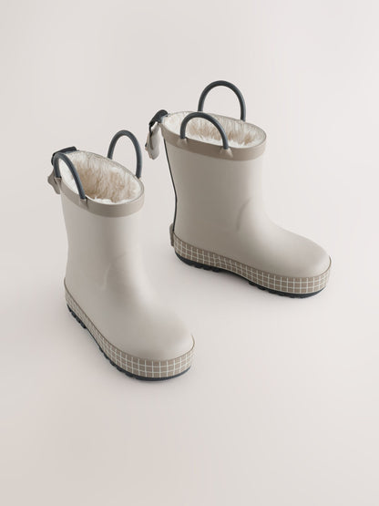Neutral Dog Warm Lined Handle Wellies - image 1