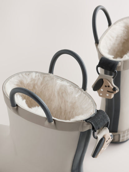 Neutral Dog Warm Lined Handle Wellies - image 5
