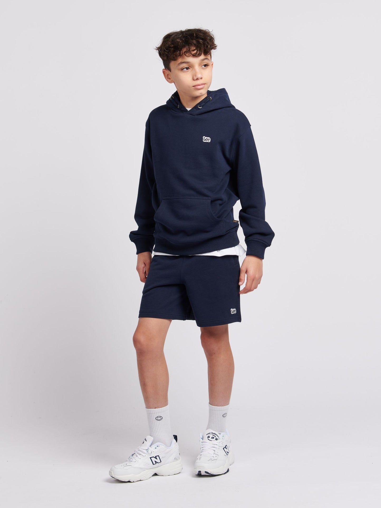 Dsiney Kidz - Lee Navy Blazer Loopback Fleece Badge Shorts image 2