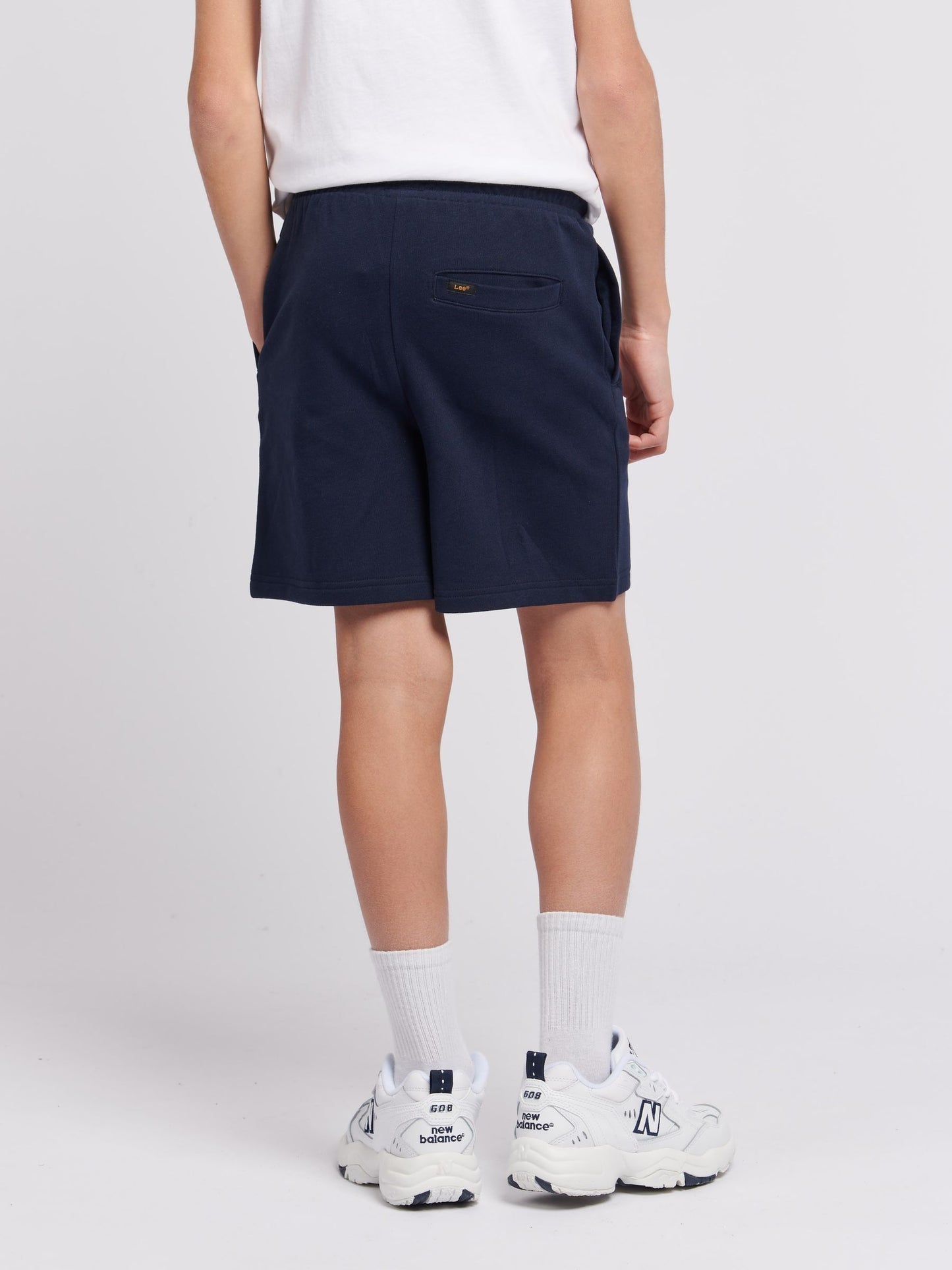 Dsiney Kidz - Lee Navy Blazer Loopback Fleece Badge Shorts image 3