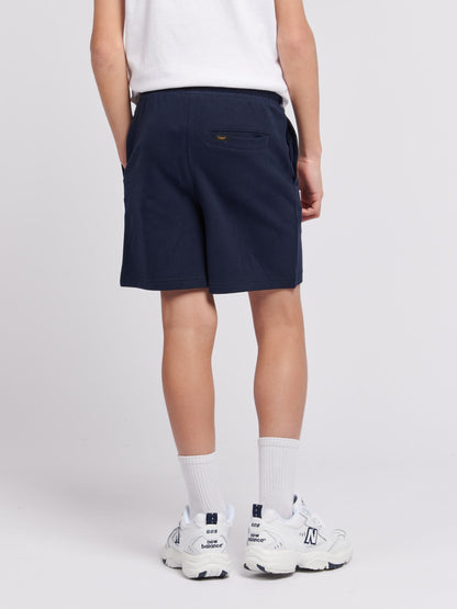 Dsiney Kidz - Lee Navy Blazer Loopback Fleece Badge Shorts image 3
