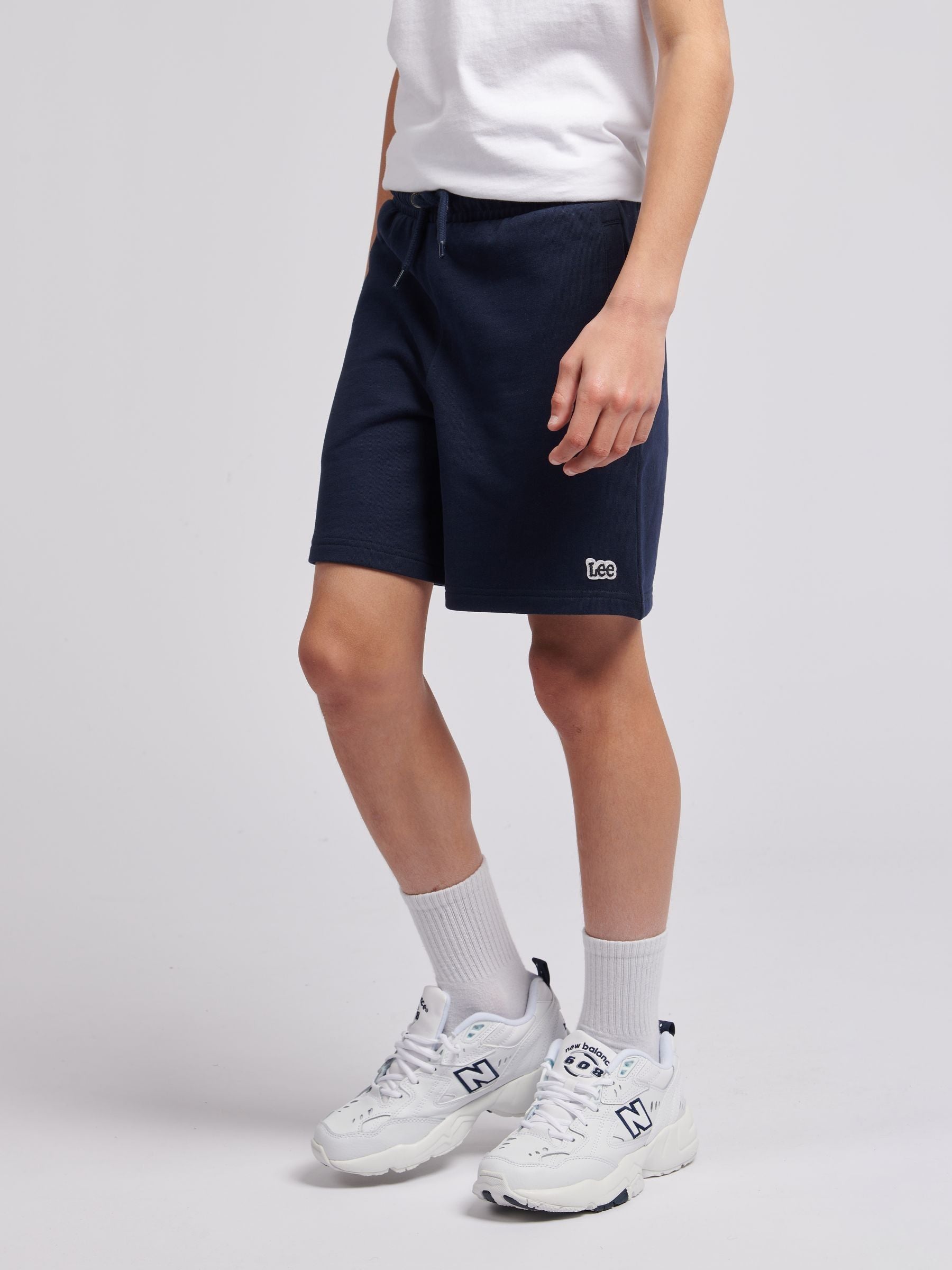 Dsiney Kidz - Lee Navy Blazer Loopback Fleece Badge Shorts image 4