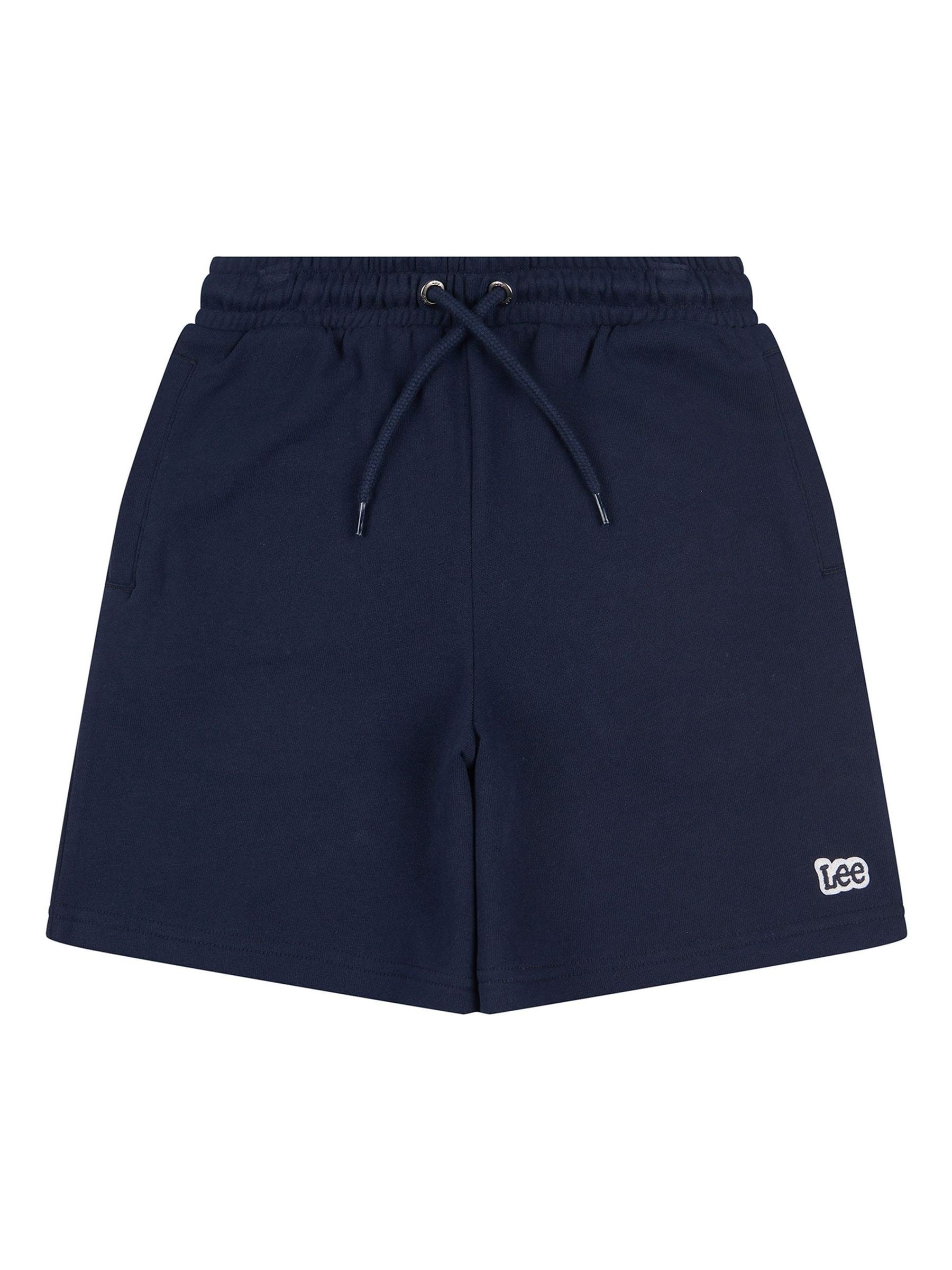 Dsiney Kidz - Lee Navy Blazer Loopback Fleece Badge Shorts image 6