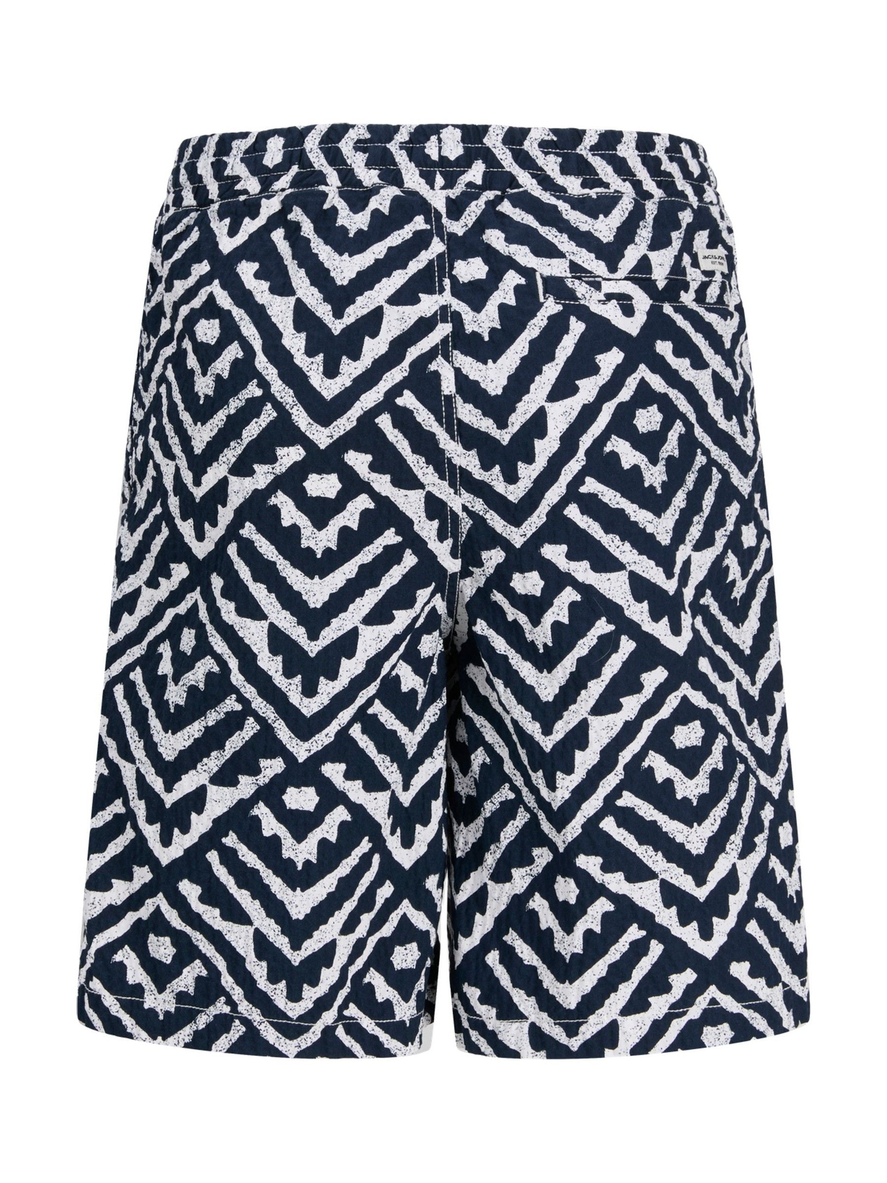 Dsiney Kidz - JACK & JONES JUNIOR Blue Seersucker Shorts image 6