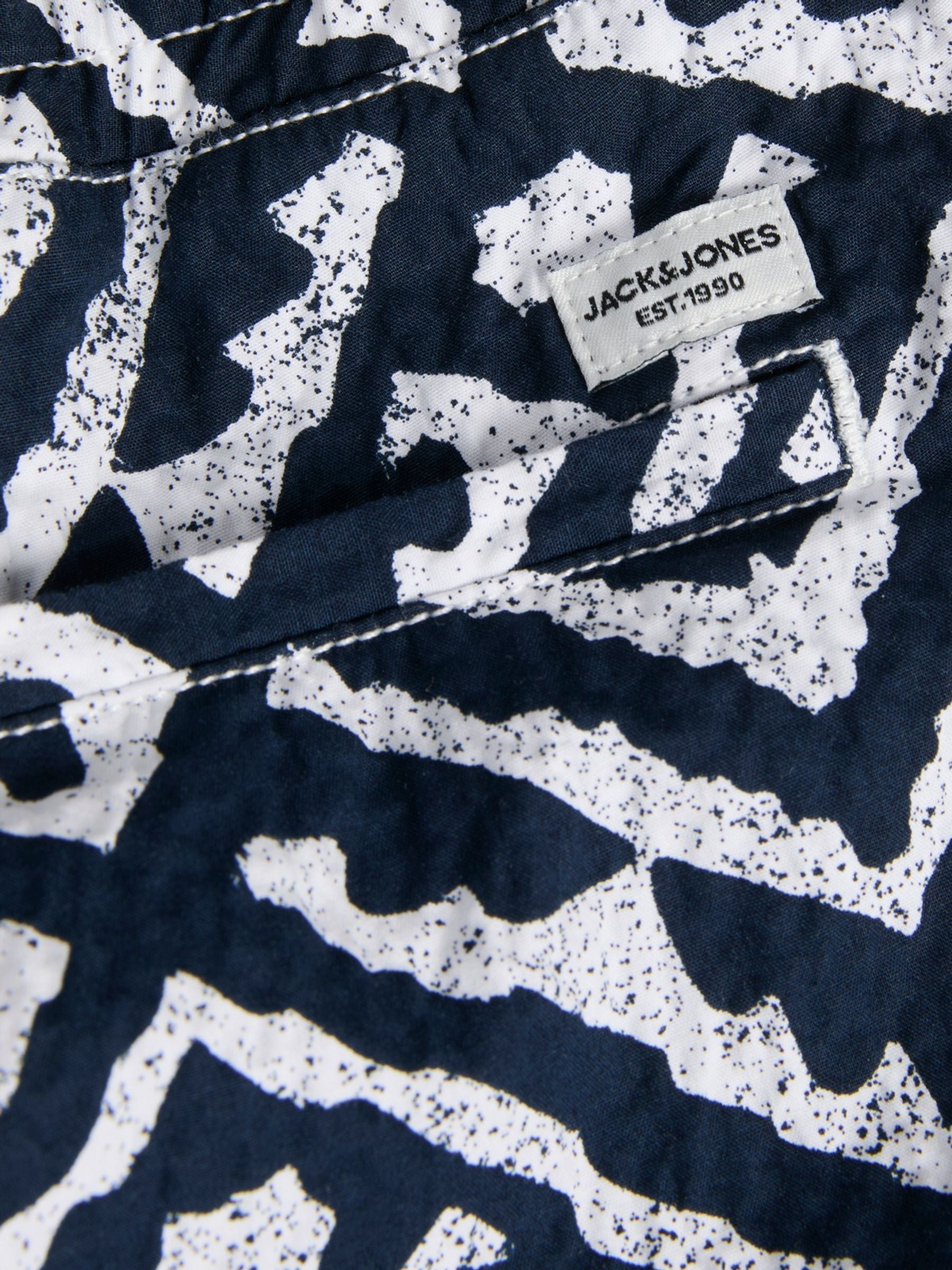 Dsiney Kidz - JACK & JONES JUNIOR Blue Seersucker Shorts image 7