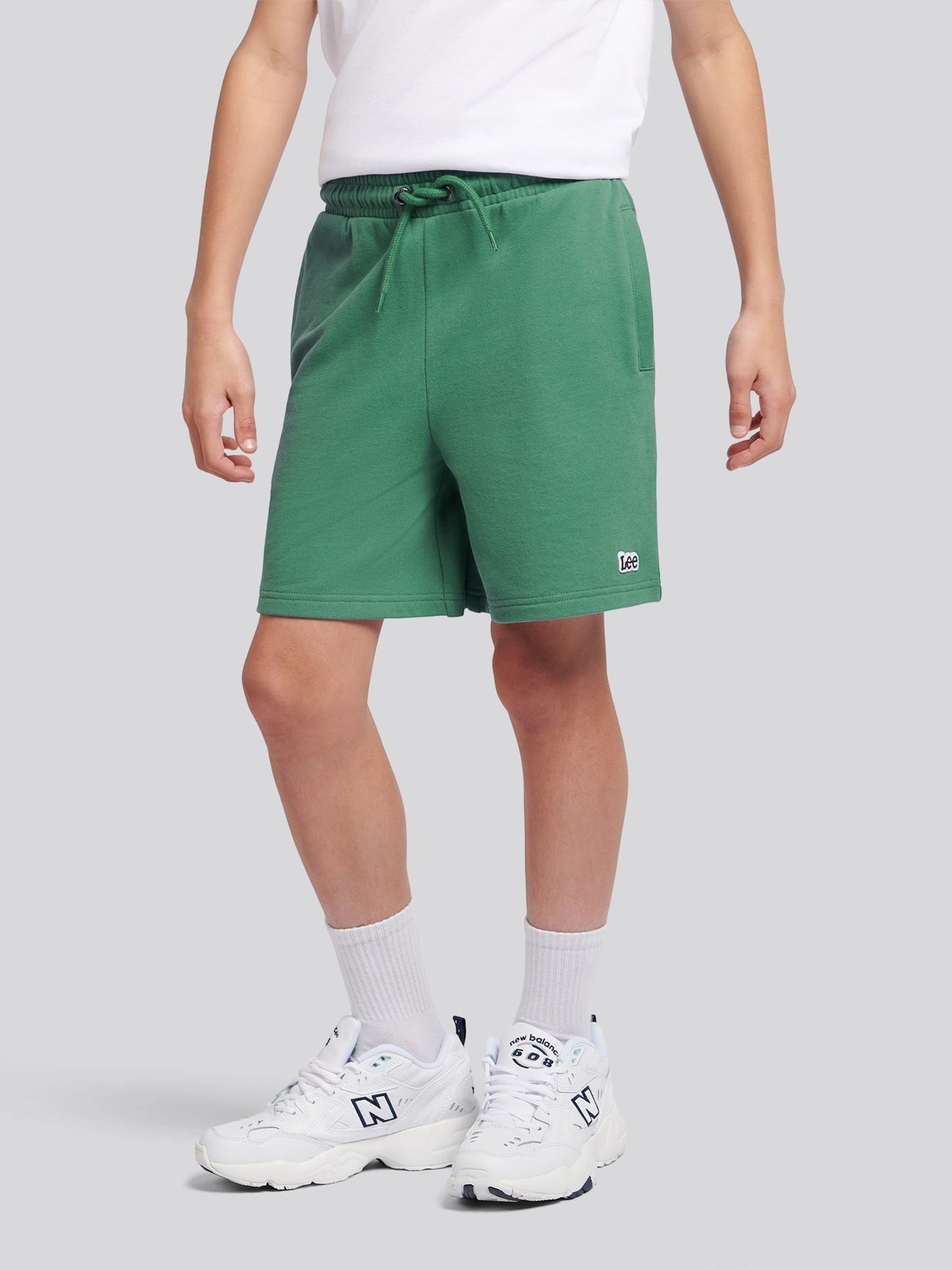 Dsiney Kidz - Lee Green Loopback Fleece Badge Shorts image 1