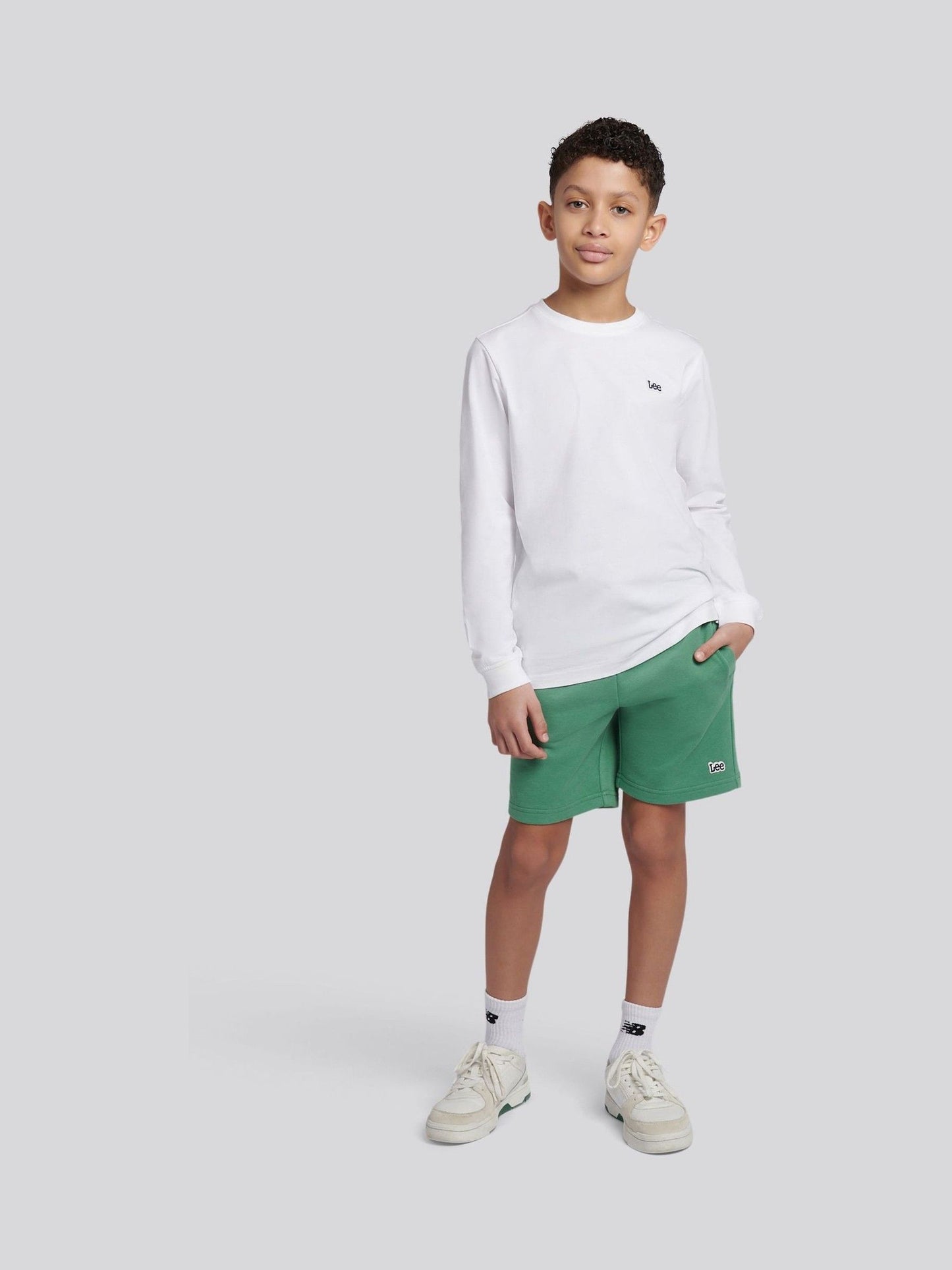 Dsiney Kidz - Lee Green Loopback Fleece Badge Shorts image 3