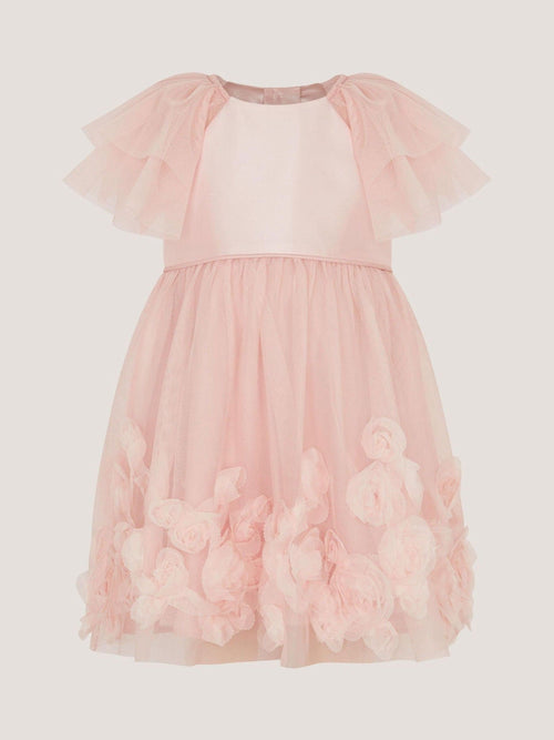 Dsiney Kidz - Monsoon Pink Baby Eden Appliqué Rose Tulle Dress image 1