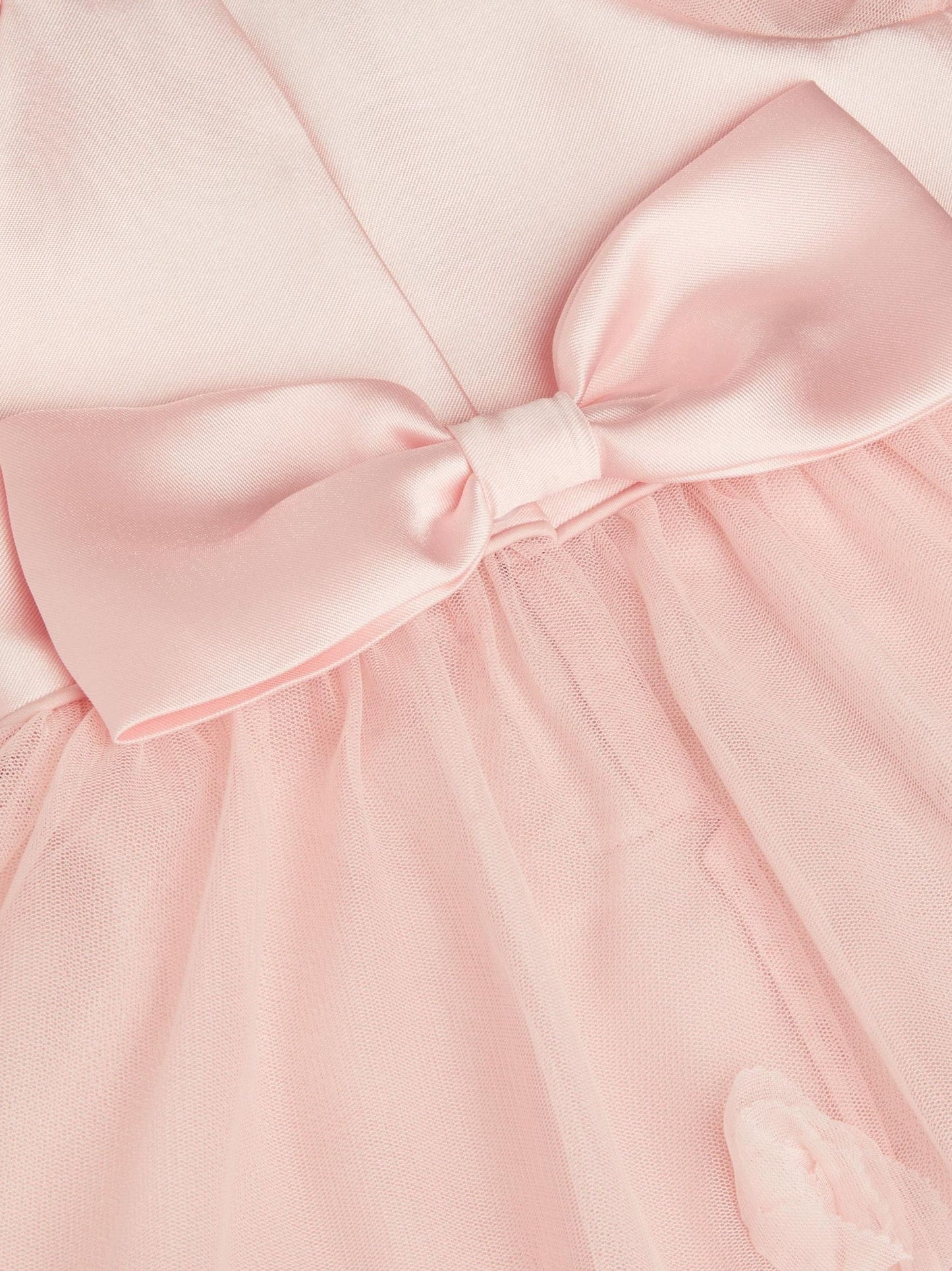 Monsoon Pink Baby Eden Appliqué Rose Tulle Dress image 3