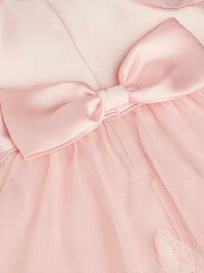 Monsoon Pink Baby Eden Appliqué Rose Tulle Dress image 3