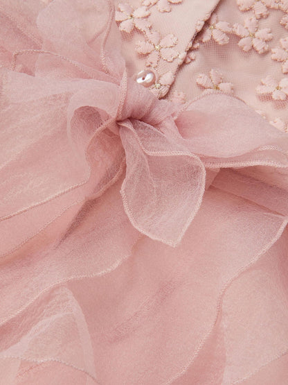 Monsoon Pink Baby Daisy Ruffle Party Dress image 2