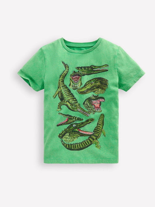 Boden Green Vintage Wash Graphic T-Shirt image 1