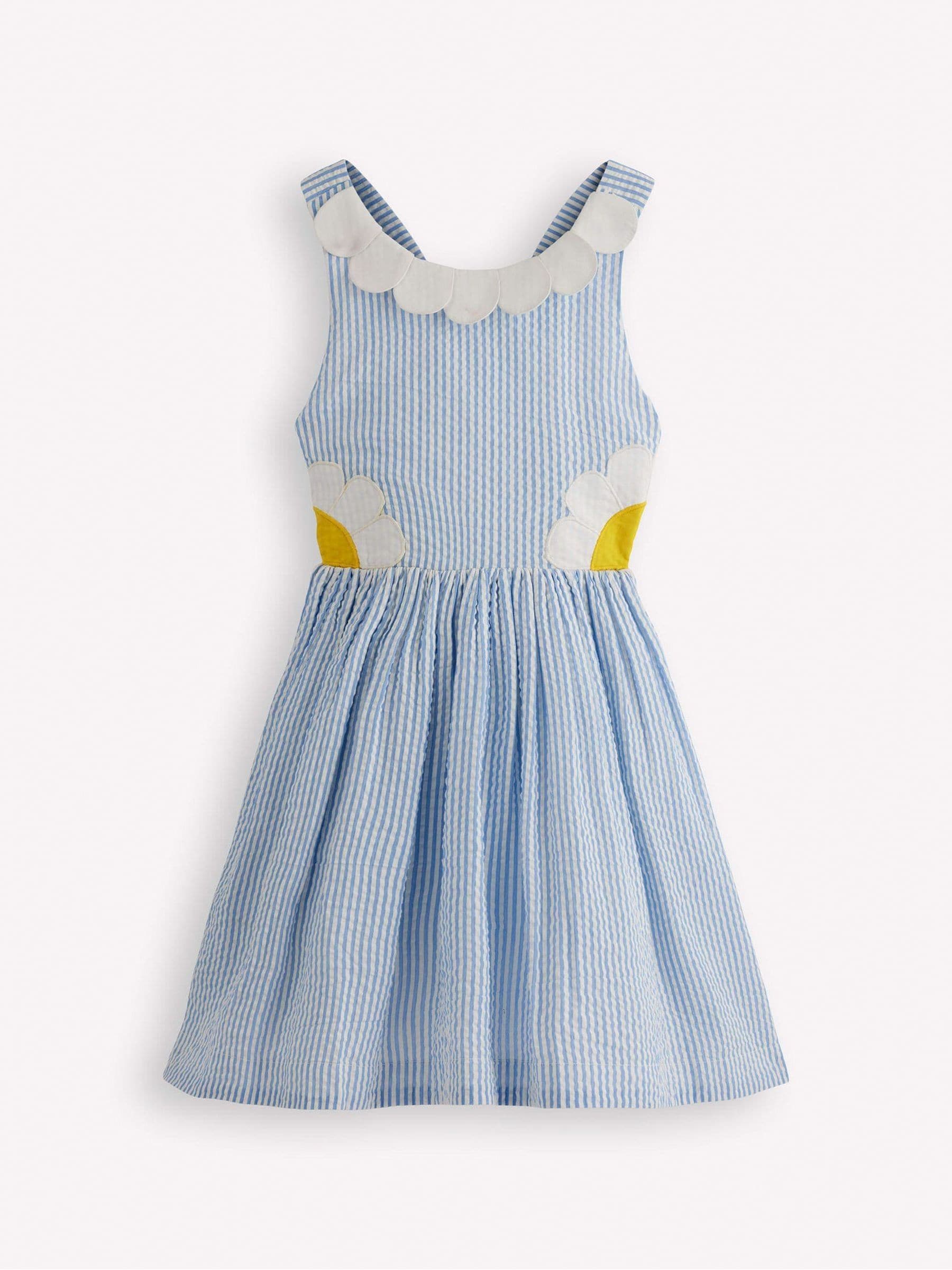 Boden Blue Novelty Cross-Back Dress image 1