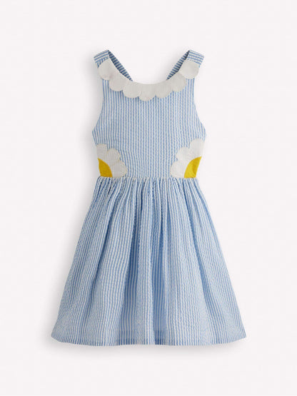 Boden Blue Novelty Cross-Back Dress image 1