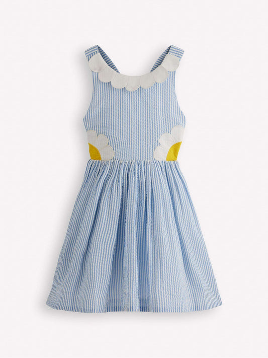 Boden Blue Novelty Cross-Back Dress image 1