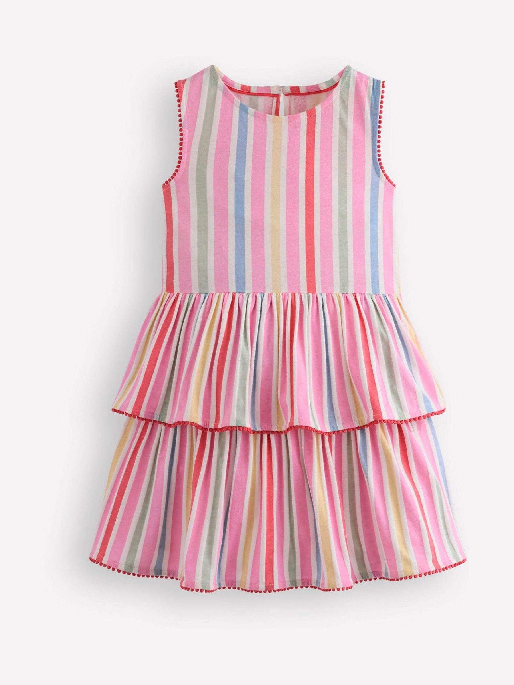 Boden Pink Tiered Jersey Sundress image 1