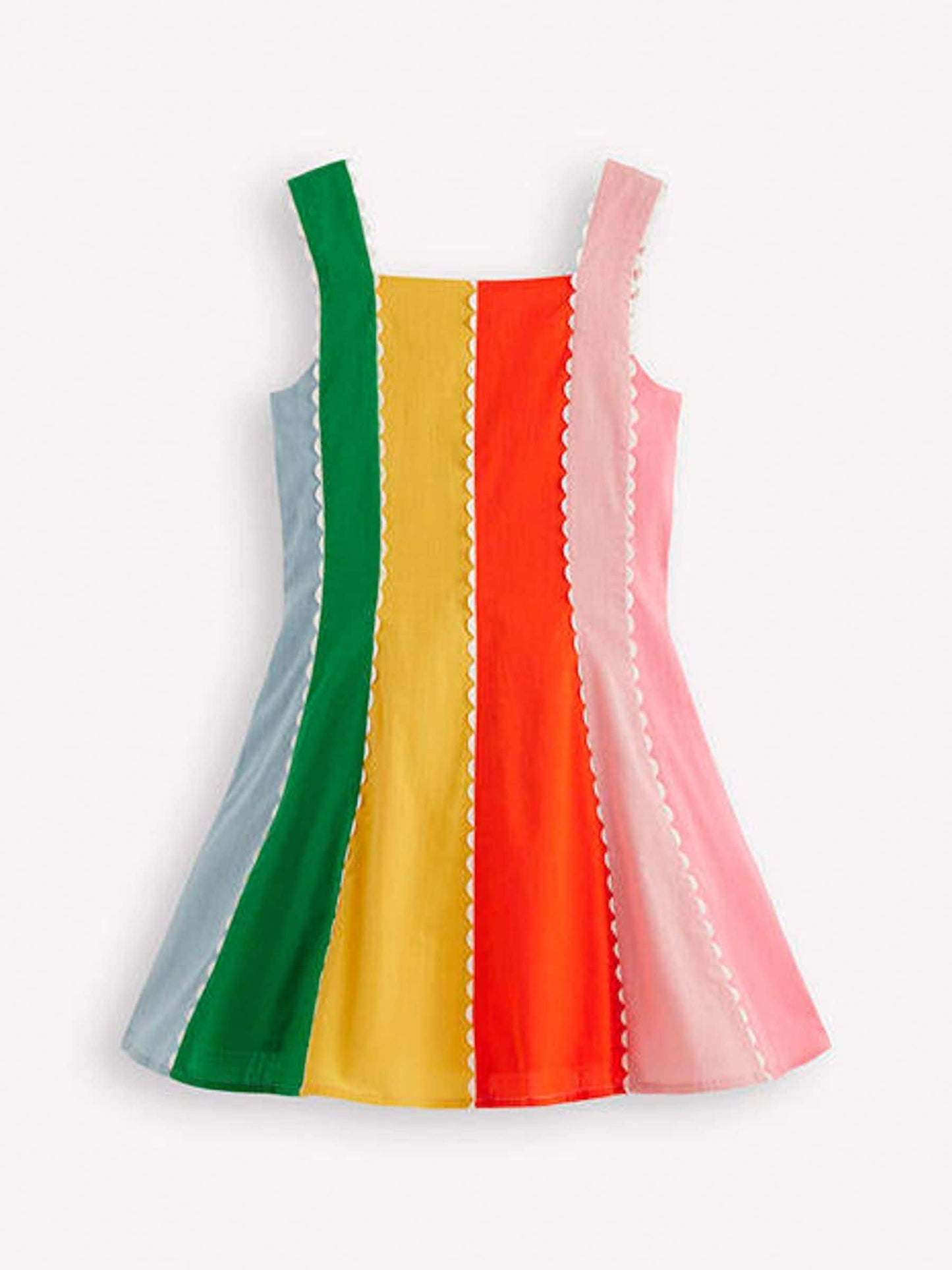 Boden Blue Woven Panel Dress image 2