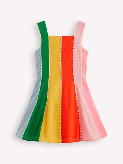 Boden Blue Woven Panel Dress image 2