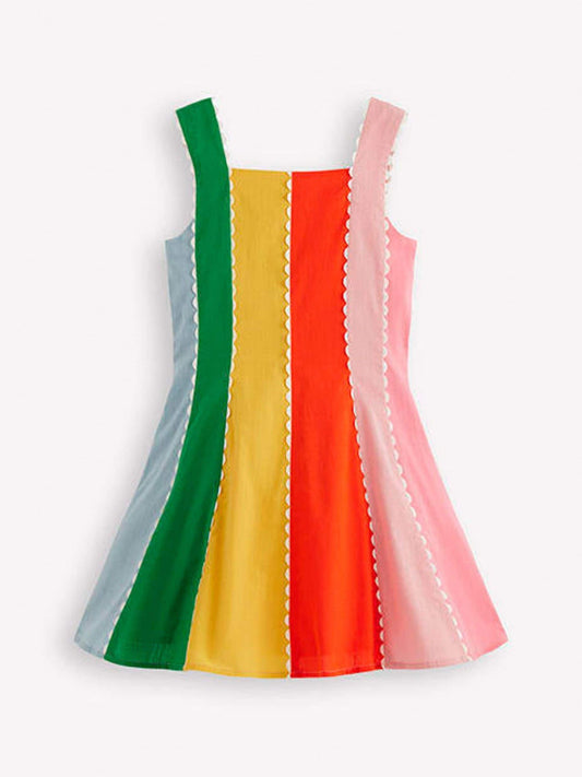 Boden Blue Woven Panel Dress image 2