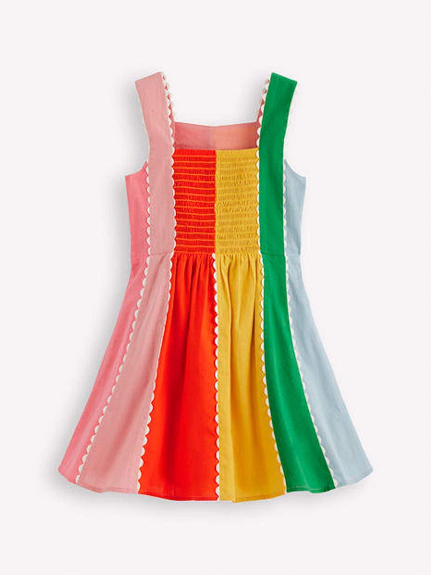 Boden Blue Woven Panel Dress image 3
