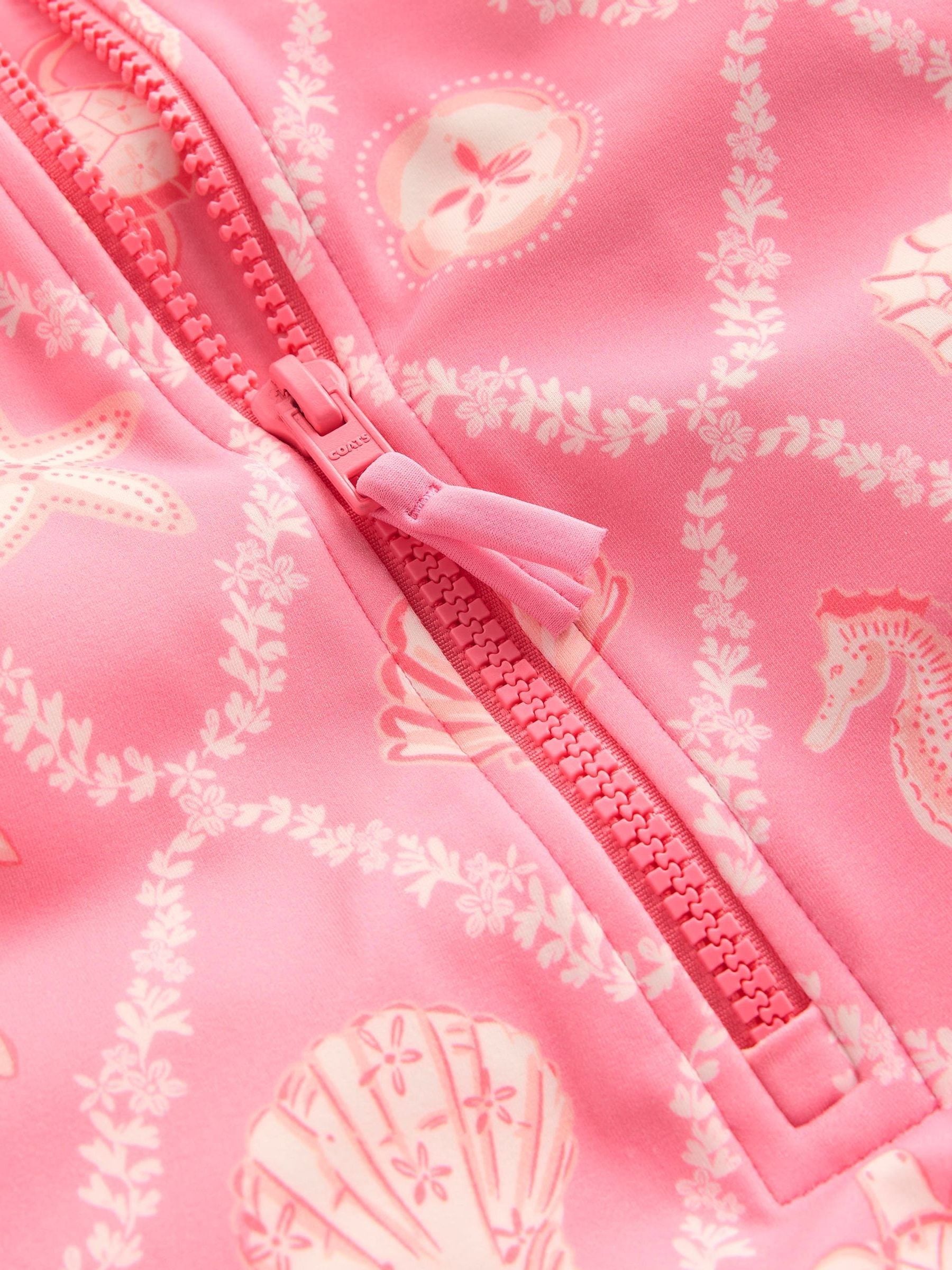 Boden Light Pink Short Sleeve Swimsuit image 3