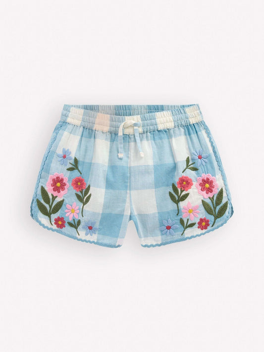 Boden Blue Pull-on Woven Shorts image 2