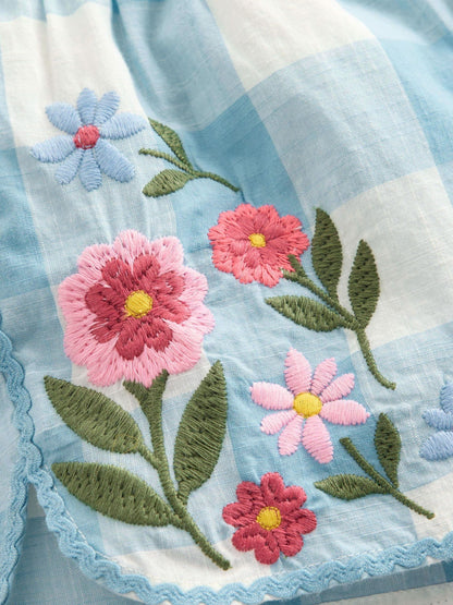 Boden Blue Pull-on Woven Shorts image 4