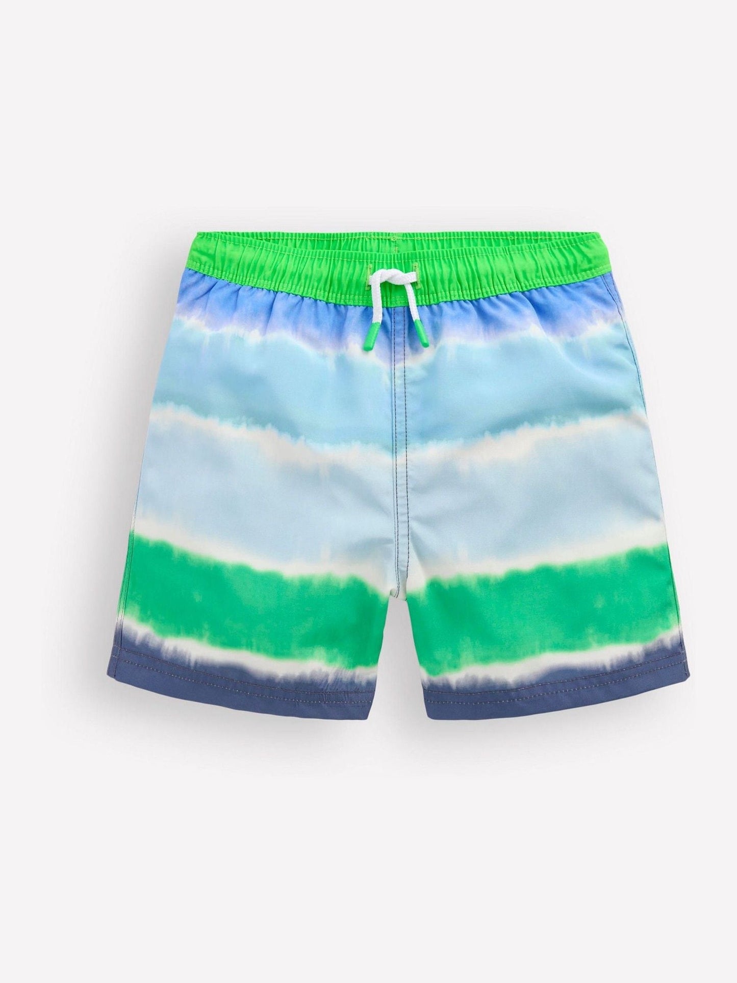 Boden Blue Tie Dye Swim Shorts image 1
