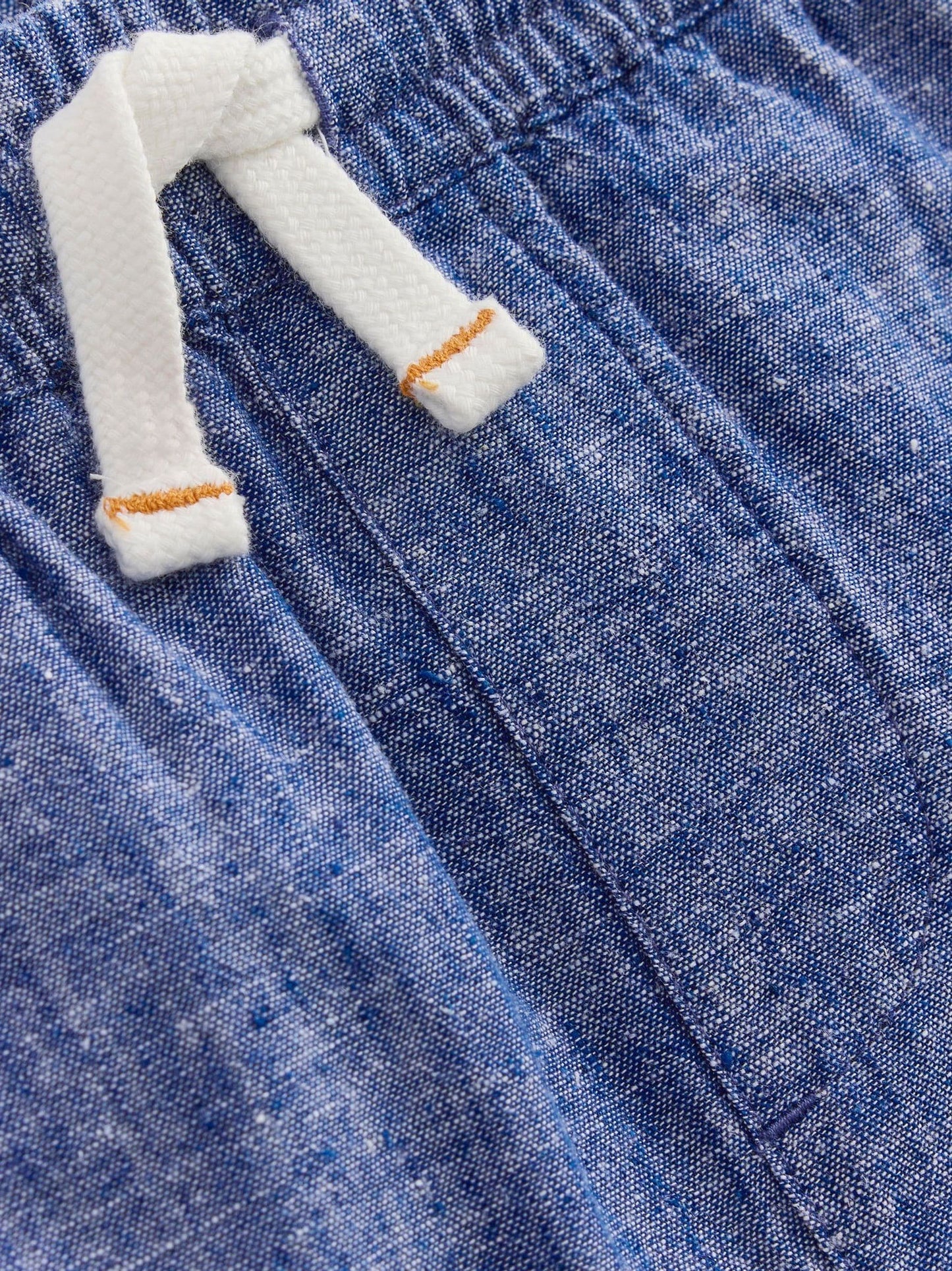Dsiney Kidz - Boden Blue Cotton Linen Blend Shorts image 3