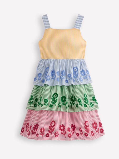 Dsiney Kidz - Boden Red Hotchpotch Tiered Dress image 1