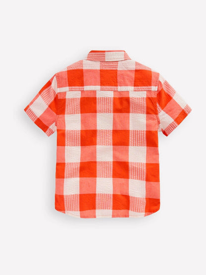 Dsiney Kidz - Boden Orange Cotton Gingham Shirt image 2