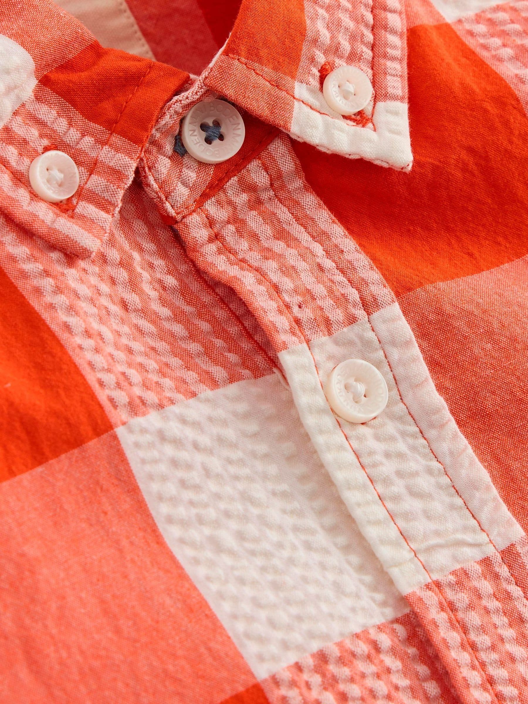 Dsiney Kidz - Boden Orange Cotton Gingham Shirt image 3