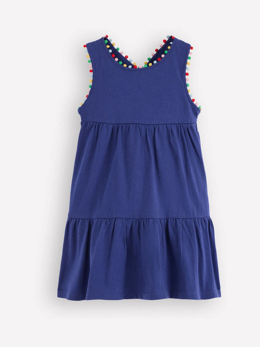 Boden Blue Jersey Cross Back Dress image 1