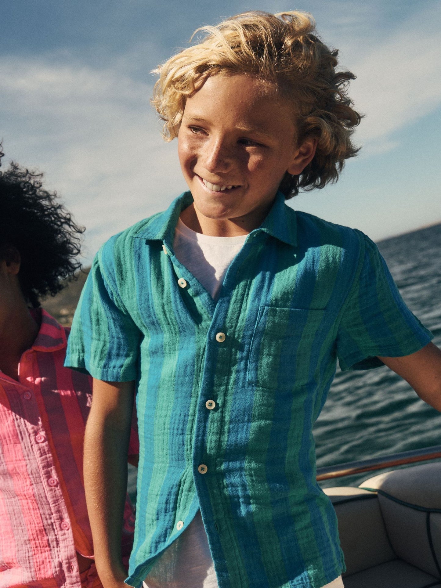 Dsiney Kidz - Boden Green Double Cloth Shirt image 1