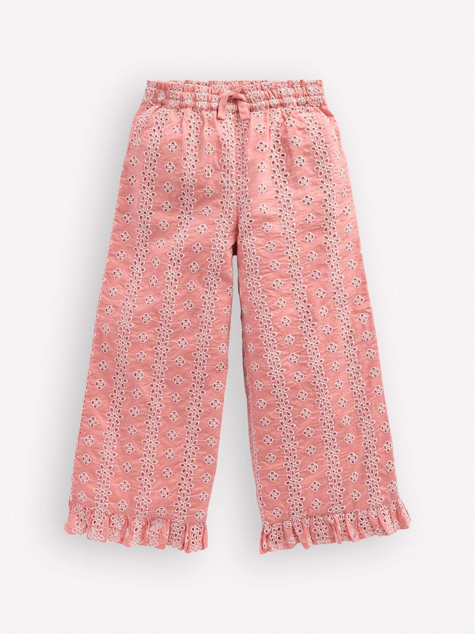Boden Pink Frill Hem Trousers image 2